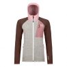 Forro polar Ortovox FLEECE GP CLASSIC KNIT HOODY W (dawn rose) Mujer