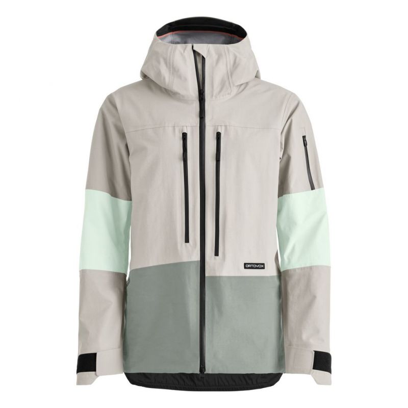 Freeride jakke Ortovox RAVINE FREE 3L JACKET W (white tea) Kvinder