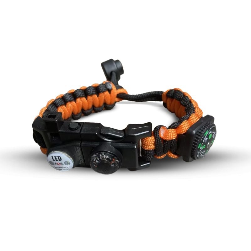  Bracelet de survie FRENDO EN PARACORDE (NOIR)