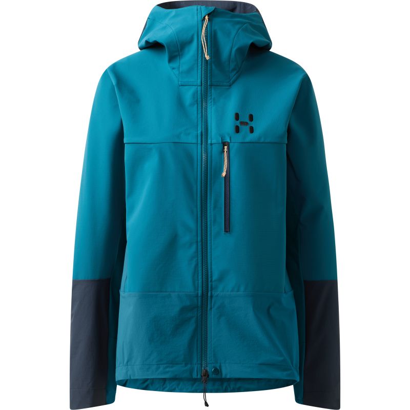 HAGLOFS ROC Sight Softshell II-jakke til kvinder (Deep Teal/Tarn Blue)