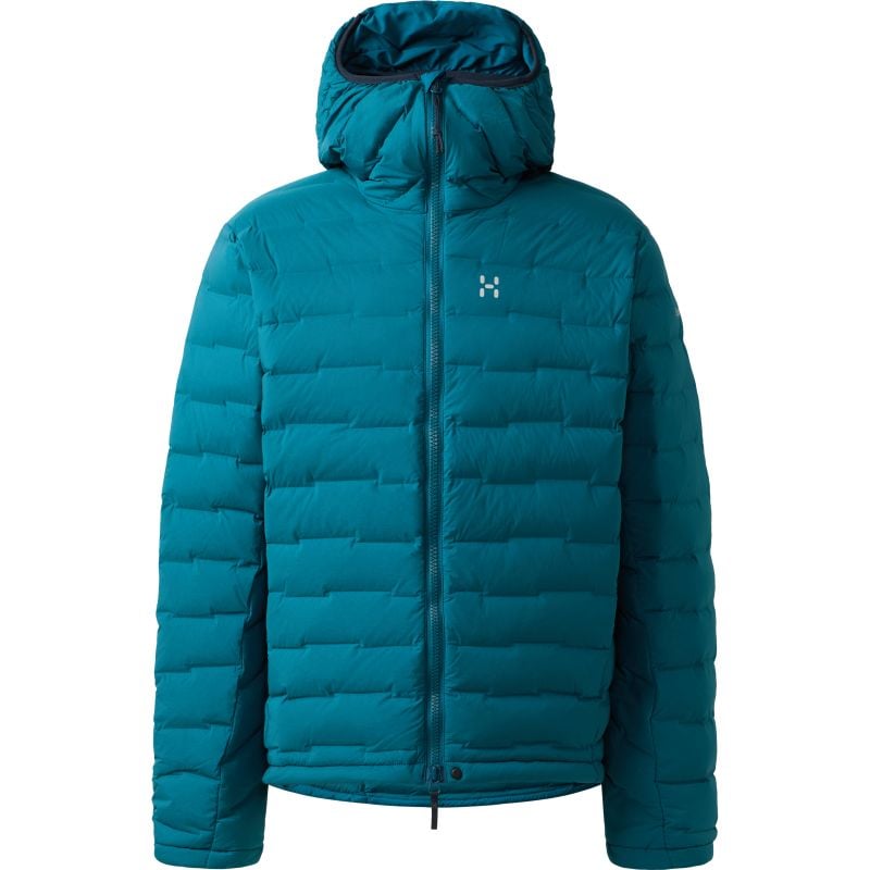 Mountaineering jacket HAGLOFS Spitz Down Hood Men (Deep Teal) Man