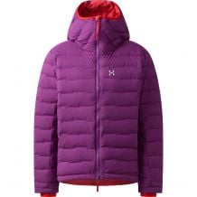 Vuorikiipeily untuvatakki HAGLOFS Spitz Down Hood Women (Grape Purple) Nainen