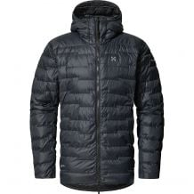 Chaqueta de pluma HAGLOFS ROC Flash Down Hood Hombre (True black) Homme
