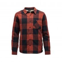 Camicia Black Diamond M PROJECT LINED FLANNEL (Iron Red-Nero) Uomo