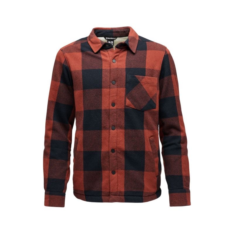 Camicia Black Diamond M PROJECT LINED FLANNEL (Iron Red-Nero) Uomo