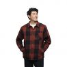 Skjorte Black Diamond M PROJECT LINED FLANNEL (Iron Red-Black) Herre