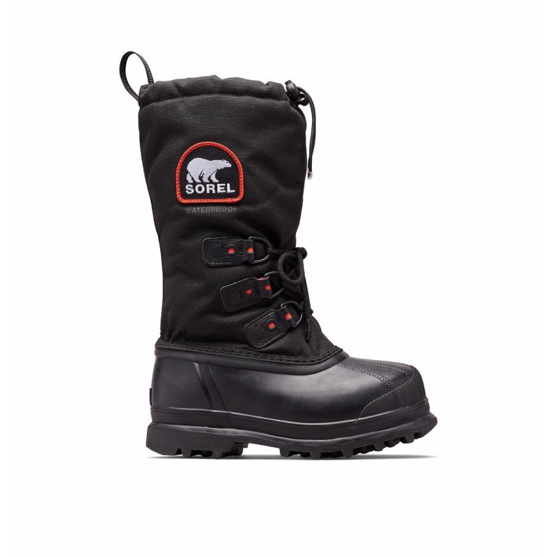 Winterboot Sorel GLACIER XT (Zwart, Rood Quar) Dames