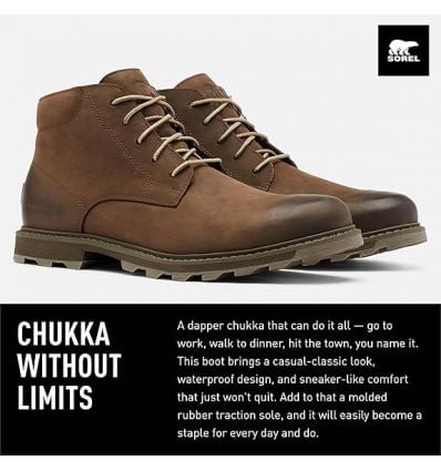 Shoe Sorel Madson Ii Chukka Wp (Natu-tobacco) man