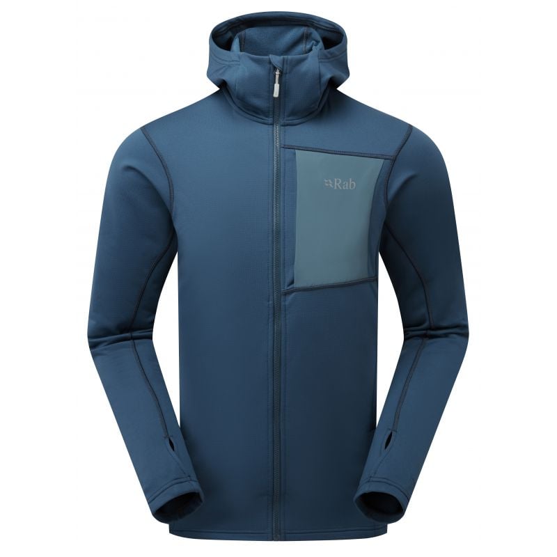 Polar Fleece Rab Superflux Hoody (Tempest Blue) Uomo