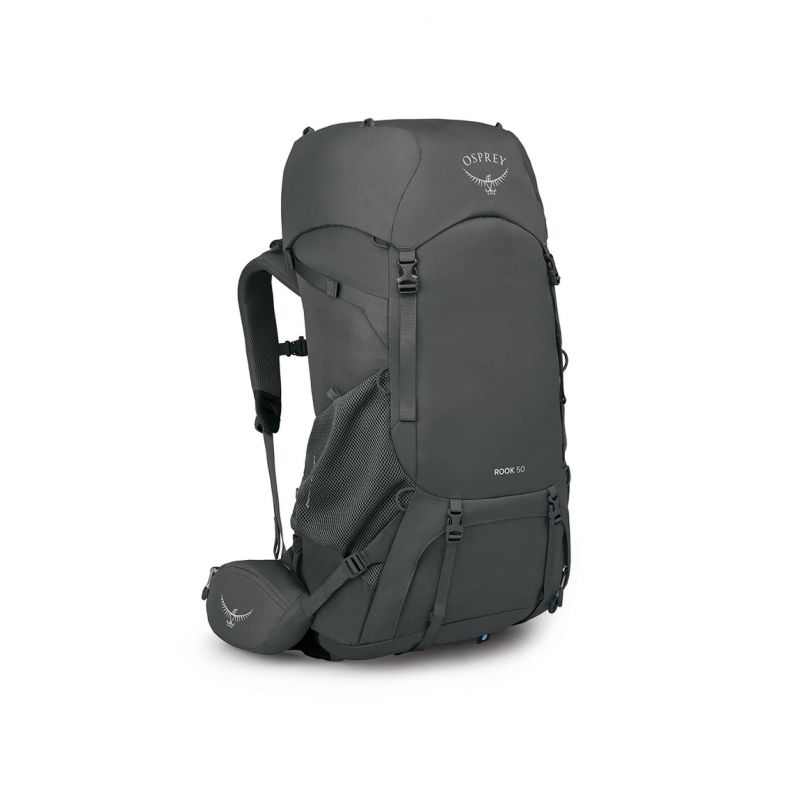 Miesten vaellusreppu Osprey Rook 50 (Dark Charcoal/Silver Lining)