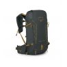 Mochila de senderismo para hombre Osprey Talon Velocity 20 (Dark Charcoal/Tumbleweed Yellow)