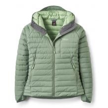 Naisten Rab Microlight Windstopper Hoody Wmns (Tummanviikunanvihreä) takki