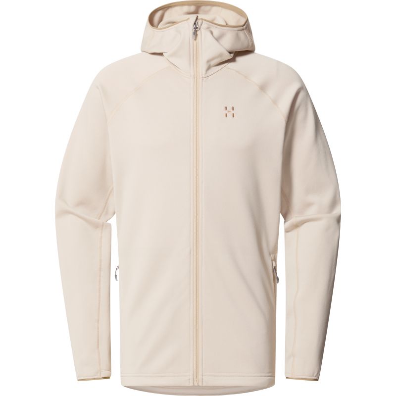 Pile con cappuccio HAGLOFS Magma Mid da uomo (beige gesso)