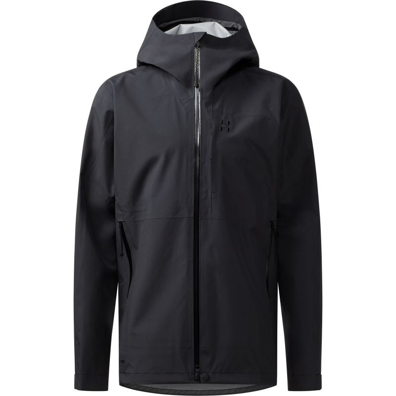 Vedenpitävä HAGLOFS Front Proof II Jacket Miehet (True Black) Mies