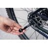 Adaptador de eje Ortlieb Eje pasante M6-Conector 1mm (Negro)
