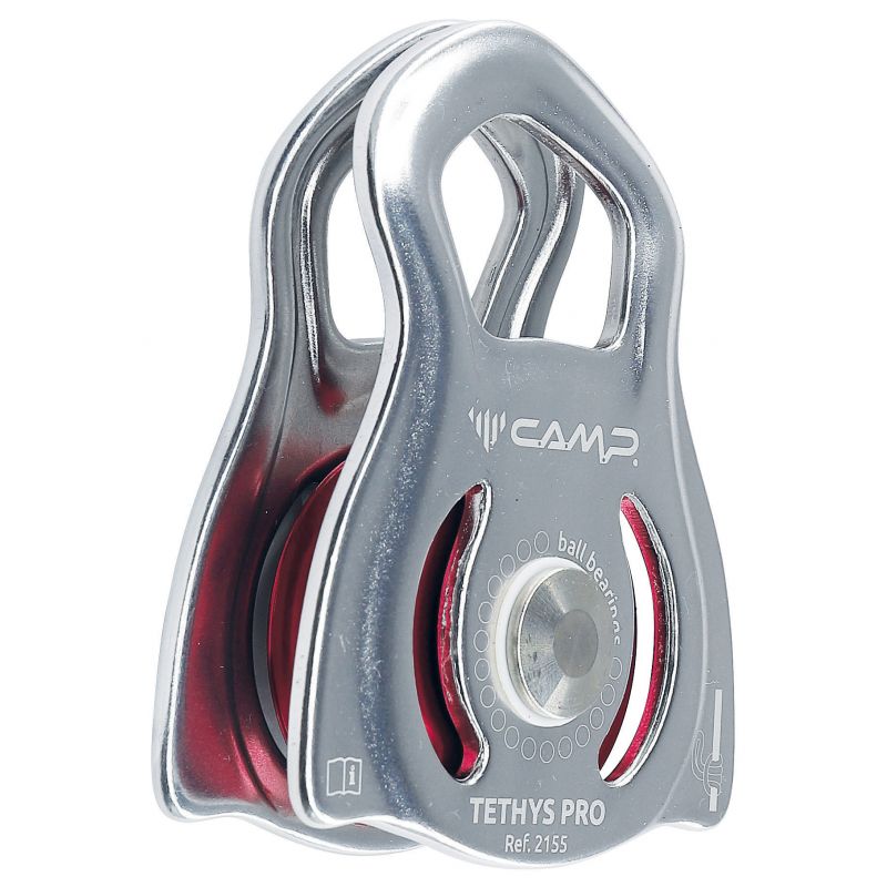 Poulie CAMP TETHYS PRO (Gris/Rouge)
