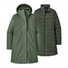 Women's 3-in-1 jacket Patagonia W's Tres 3-in-1 Parka (Old Growth Green)