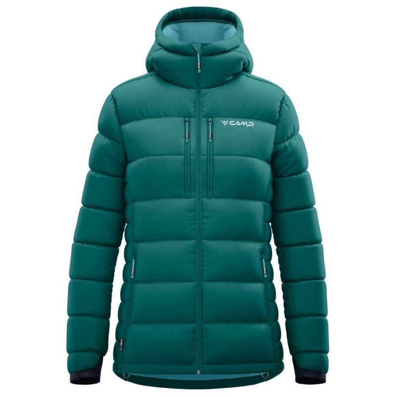 Chaqueta de pluma de mujer CAMP COSMO JACKET (Forest Green / Reef blue)