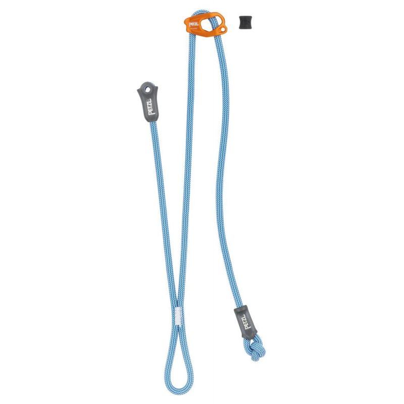 Dubbele sleutelkoord PETZL LONGE DUAL CONNECT ADJUST (BLAUW)