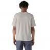 Camiseta de bolsillo LW de algodón orgánico certificado Regenerative M para hombre (blanco abedul)
