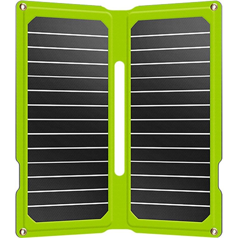 Halvstift solpanel - SunFlex-celler - Dobbelt udgang 5,2V USB/12V - 16W - 2800mA i 5V USB / 2100 Ma i 12V - 468g
