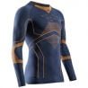 X-BIONIC ENERGY ACCUMULATOR LIGHT SHIRT LS (MARINE/ORANGE) Camiseta esquí hombre