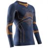 X-BIONIC ENERGY ACCUMULATOR LIGHT SHIRT LS (MARINE/ORANGE) Männer Ski-T-Shirt