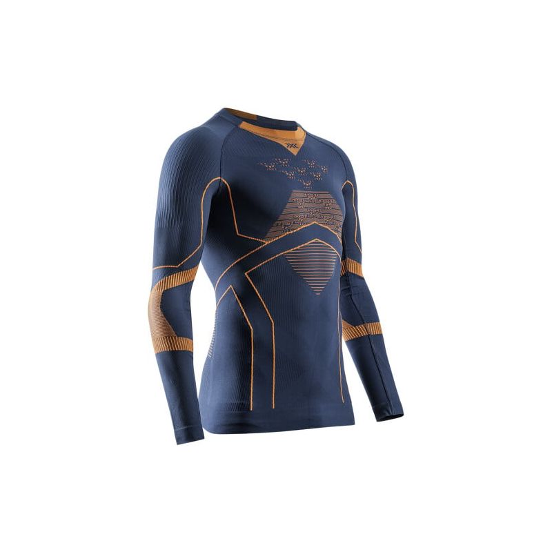 X-BIONIC ENERGY ACCUMULATOR LIGHT SHIRT LS (MARINE/ORANGE) Camiseta esquí hombre