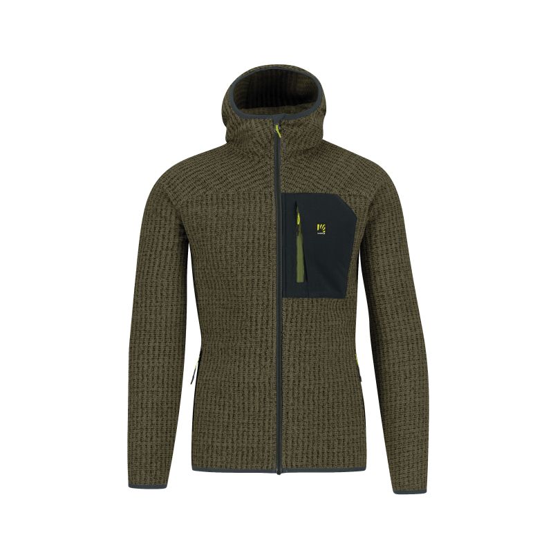 Fleecejacke mit Kapuze Karpos ROCCHETTA EVO (DEEP DEPTHS/WOODL.GRAY) Herren