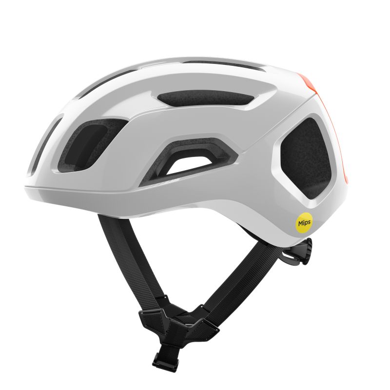 Hjelm for landeveissykling POC Ventral Air MIPS (Hydrogen White/Fluorescent Orange)