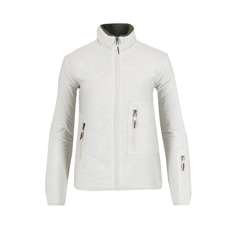 Chaqueta reversible Karpos SENNES (GRIS VAPOROSO/HOJA CUATRO) Mujer