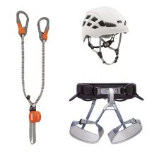 PETZL KIT VIA FERRATA EASHOOK Kit för via ferrata bestående av en SCORPIO EASHOOK säkerhetslina, en CORAX sele och en BOREO h