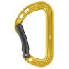 PETZL SPIRIT Leichter und vielseitiger Karabiner zum Sportklettern Yellow