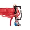 PETZL LUNA Arnés de escalada mujer, cómodo y ajustable, para la práctica en roca, vías largas y trad CORAL RED