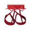 PETZL LUNA Harnais d'escalade femme, confortable et réglable, pour la pratique en falaise, grande voie et trad CORAL RED