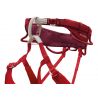 PETZL ADJAMA Harnais d'escalade confortable et réglable pour la pratique en falaise, grande voie et trad DARK RED