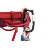 PETZL ADJAMA Mukautuva ja mukava kiipeilyvalja, joka sopii kalliokiipeilyyn, pitkille reiteille ja trad-kiipeilyyn TUMMA PUNAINE