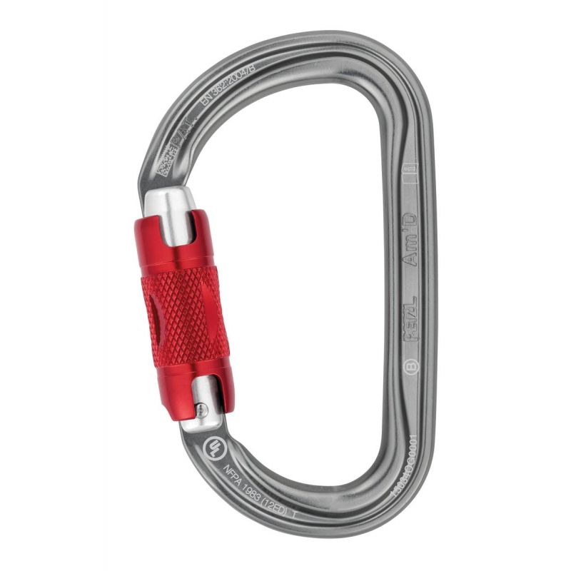 Mousqueton PETZL Am’D TWIST-LOCK (Harmaa)