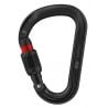 PETZL ATTACHE Kompakt, let asymmetrisk karabinhage SORT