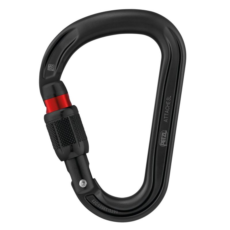 Mosquetón PETZL Attache Screw Lock (Negro)