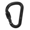 PETZL ATTACHE Kompakter und leichter asymmetrischer Karabiner BLACK