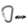 PETZL BAR HANGER Yksisuuntainen päärynän muotoinen ruuvilukollinen karabiini HARMAA