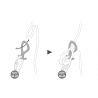 PETZL PIRANA CLUB Descensor con frenos ajustables para barranquismo Negro