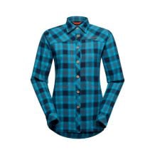 Klattskjorta La Sportiva Rambler Flannel Shirt W (Deep Sea/Cherry Tomato) Dam