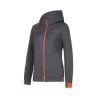 Klimjack Carbon/Cherry Tomato La Sportiva Mood Hoody W (Carbon/Cherry Tomato) Dames