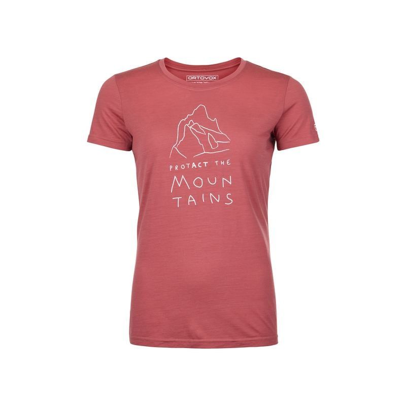 T-shirt Ortovox 150 COOL MTN PROTECTOR TS W (wabisabi) Donna