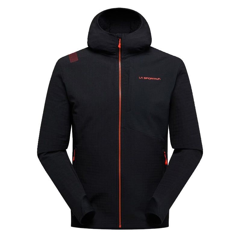Chaqueta técnica La Sportiva Descender Storm (Negro/Tomate Cherry) Hombre