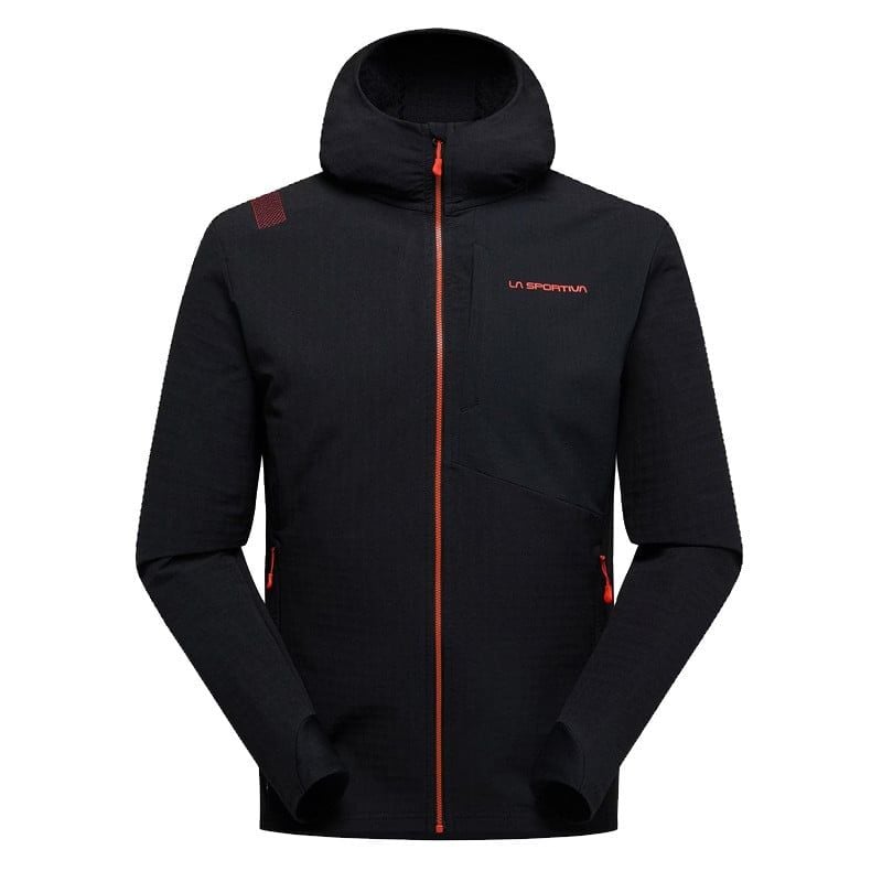 Technical jacket La Sportiva Descender Storm (Black/Cherry Tomato) Men