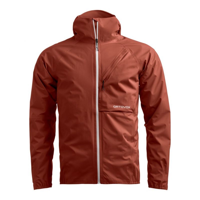 Vandtæt jakke Ortovox PIZ SELVA 2.5L JACKET M (lerke orange) Herre 