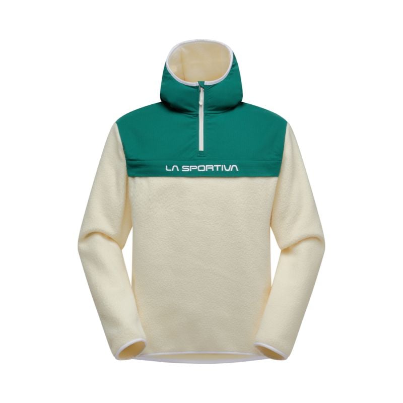 Forro polar La Sportiva Guidance Sherpa Hoody (Chalk/Jungle) Hombre